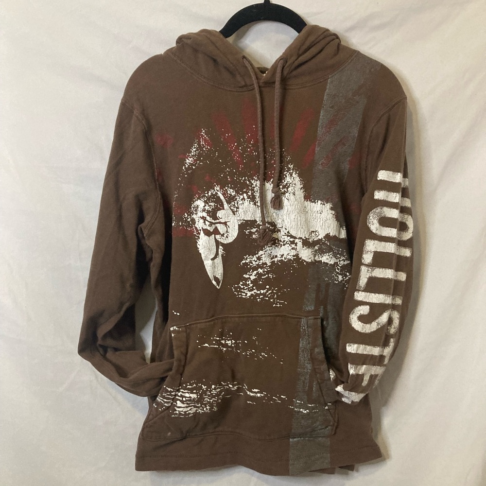Vintage Grunge Brown Hollister Sweater🤎